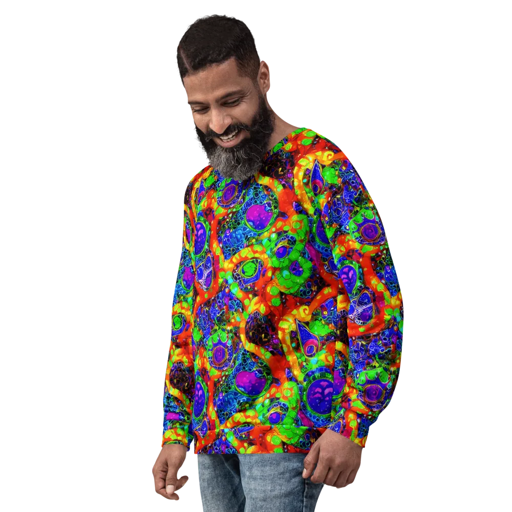 Vivid Labyrinth on Sweatshirt — Left Front