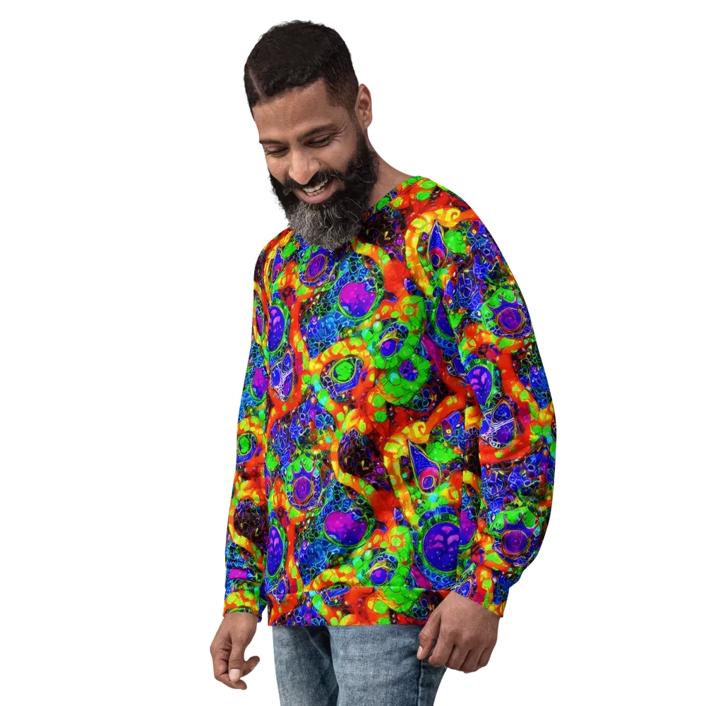 Vivid Labyrinth on Sweatshirt — Left Front