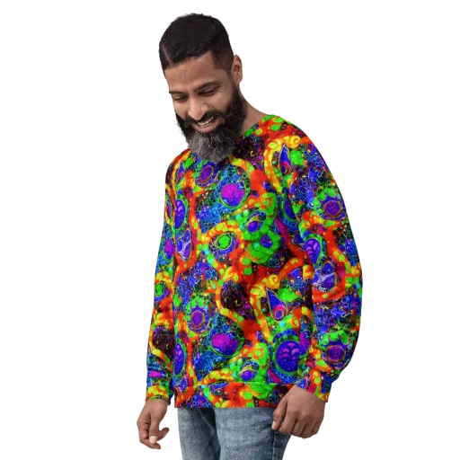 Vivid Labyrinth on a Sweatshirt