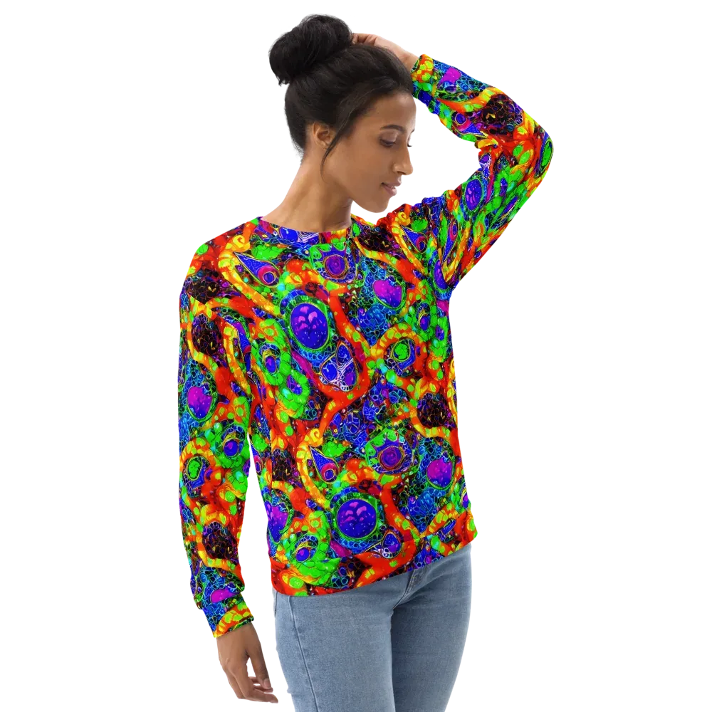 Vivid Labyrinth on Sweatshirt — Right Front