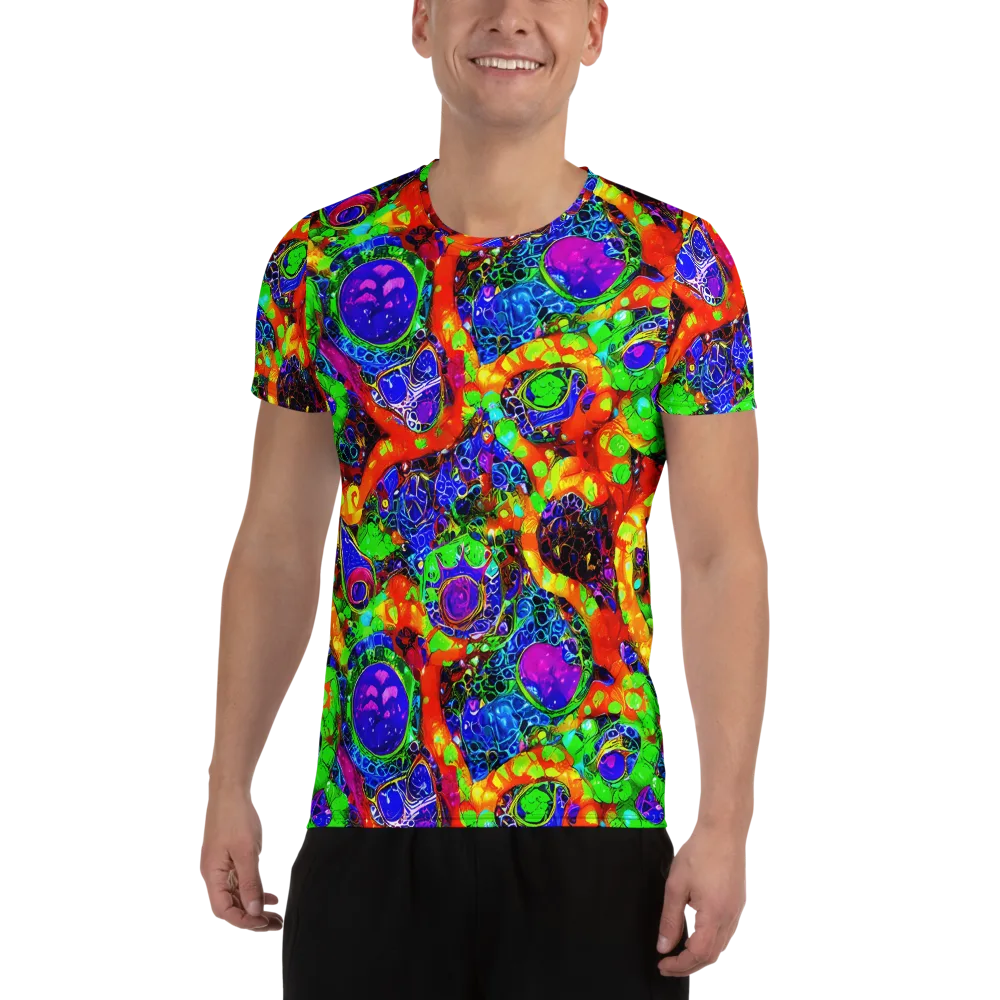 Vivid Labyrinth on Men's Athletic T-Shirt — Front