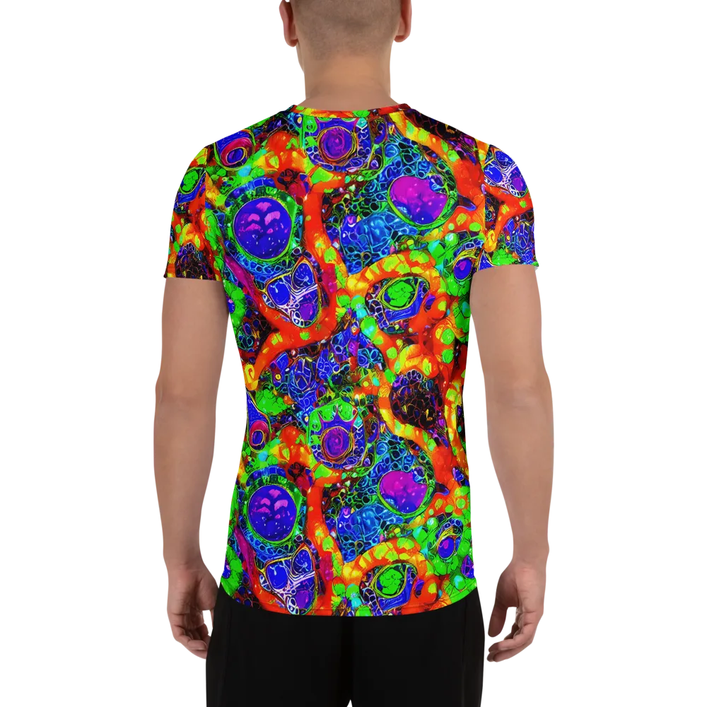 Vivid Labyrinth on Men's Athletic T-Shirt — Back