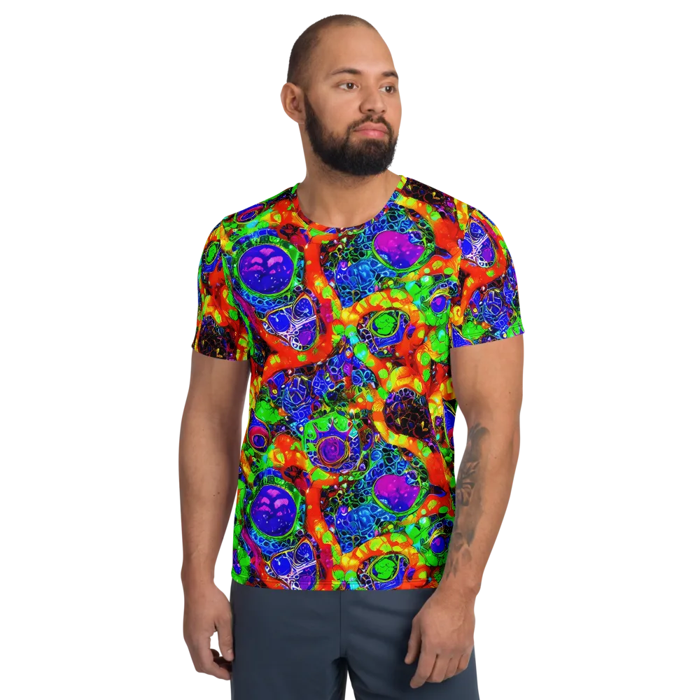 Vivid Labyrinth on Men's Athletic T-Shirt — Front