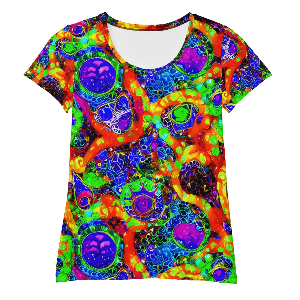 Vivid Labyrinth on Women's Athletic T-Shirt — Front