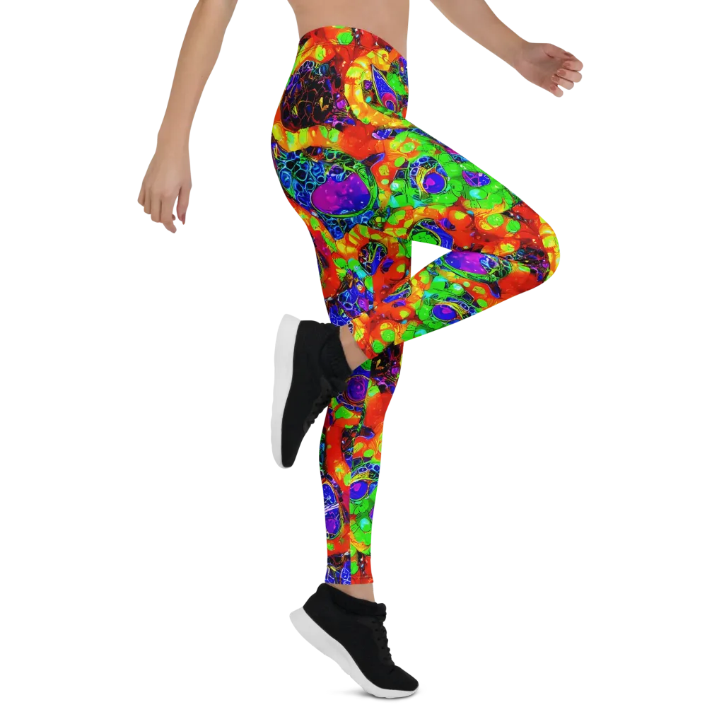 Vivid Labyrinth on Leggings — Right