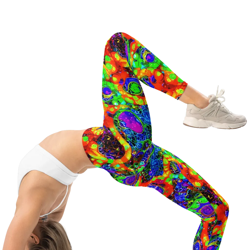 Vivid Labyrinth on Leggings — Right