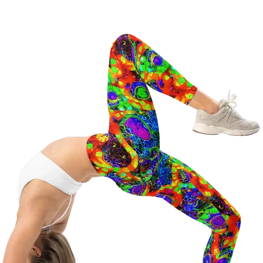Vivid Labyrinth on a Leggings