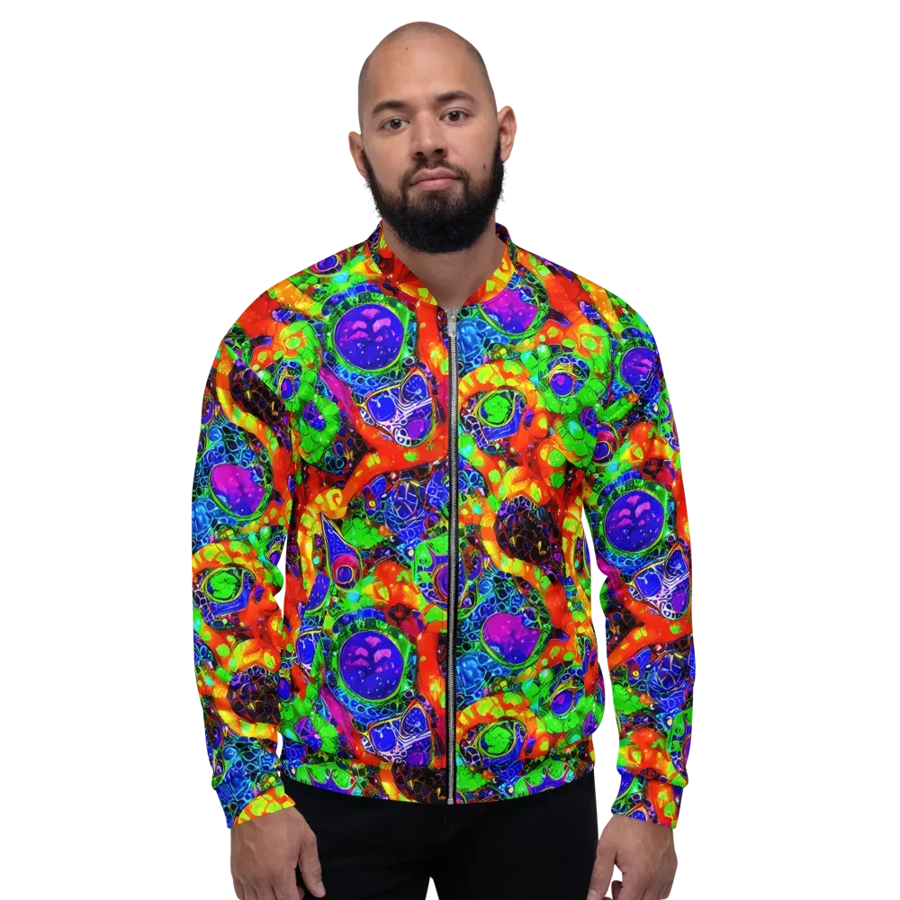 Vivid Labyrinth on Bomber Jacket — Front