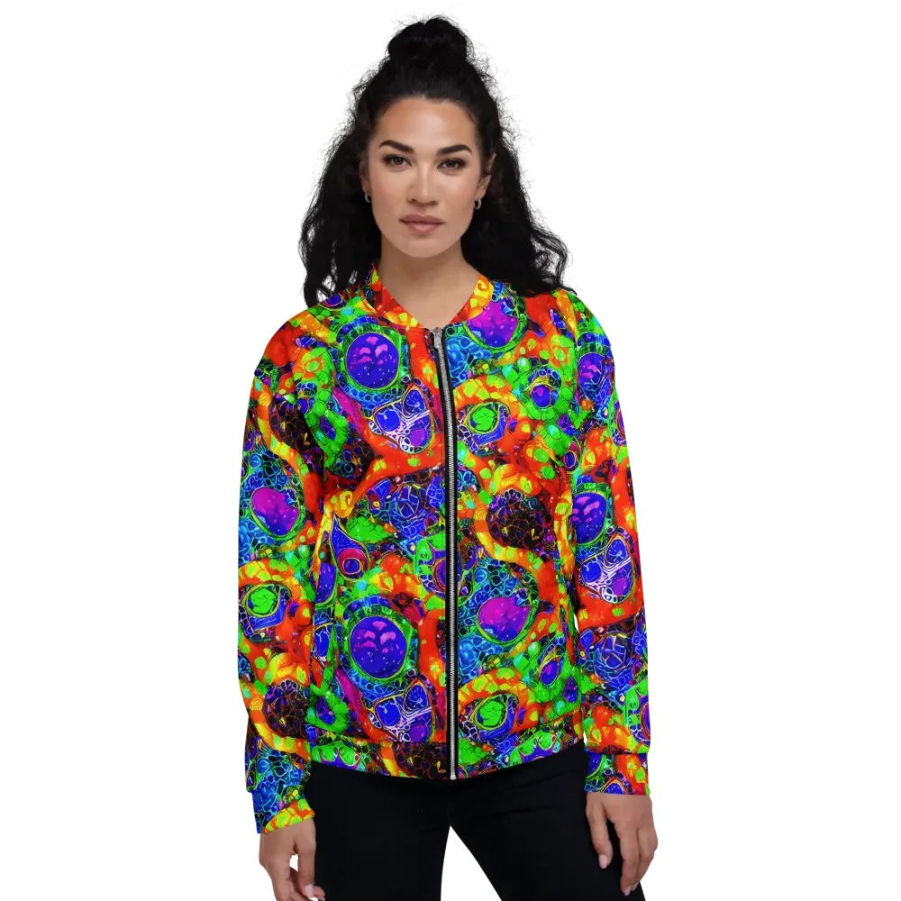 Vivid Labyrinth on Bomber Jacket — Front