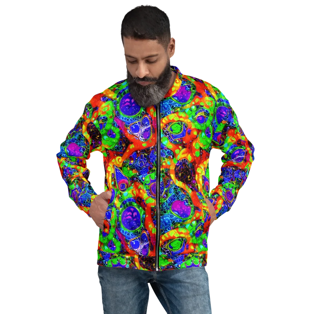 Vivid Labyrinth on Bomber Jacket — Front