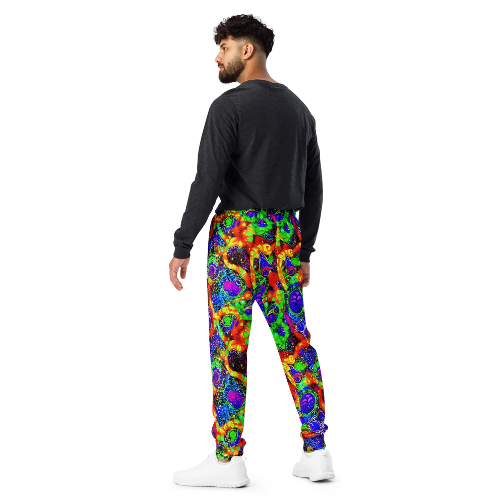 Vivid Labyrinth on Men's Joggers — Back