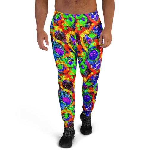 Vivid Labyrinth on a Men's Joggers
