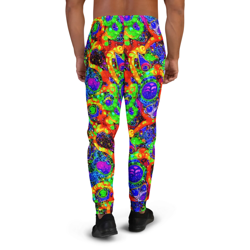 Vivid Labyrinth on Men's Joggers — Back