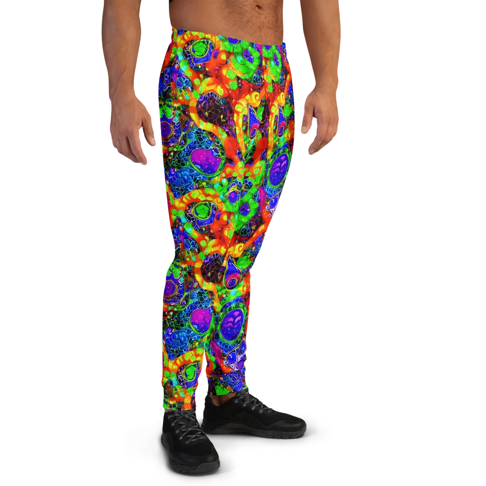 Vivid Labyrinth on Men's Joggers — Right
