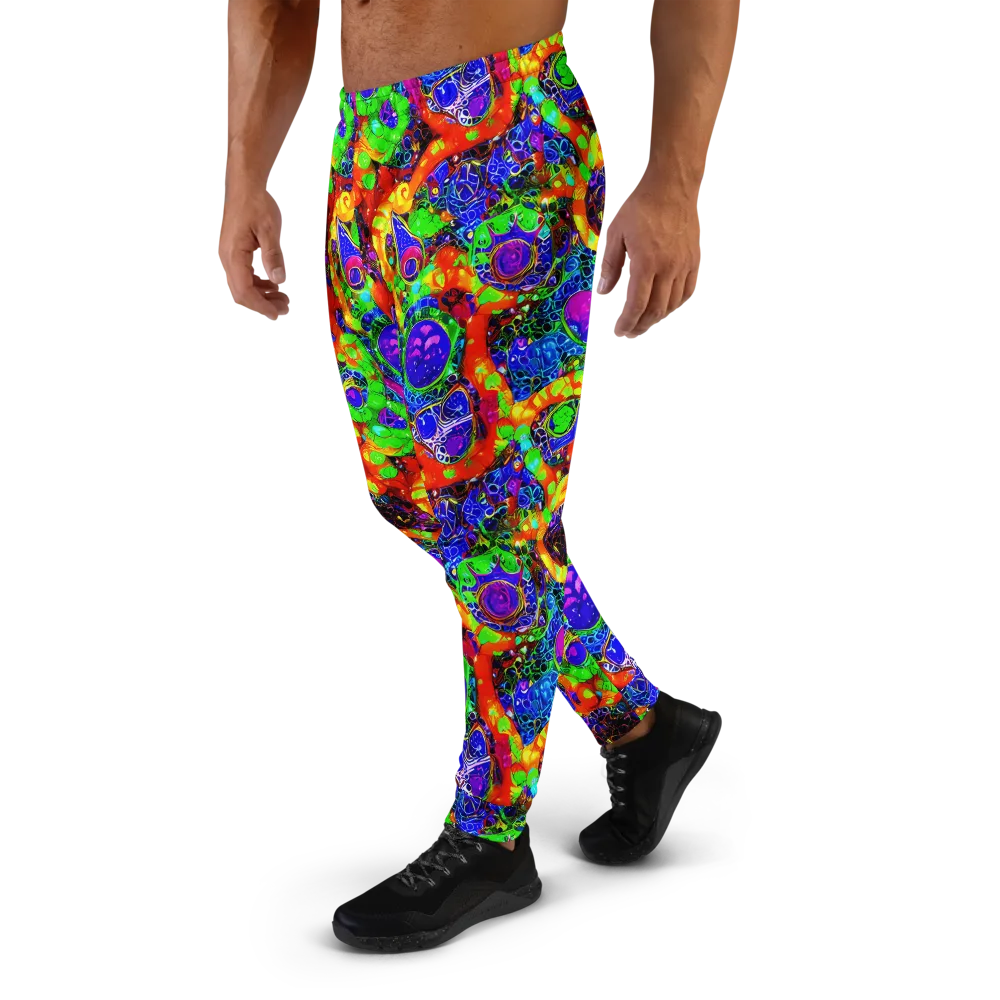 Vivid Labyrinth on Men's Joggers — Left