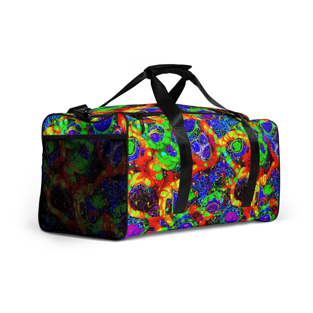 Vivid Labyrinth on Duffle Bag — Right Front