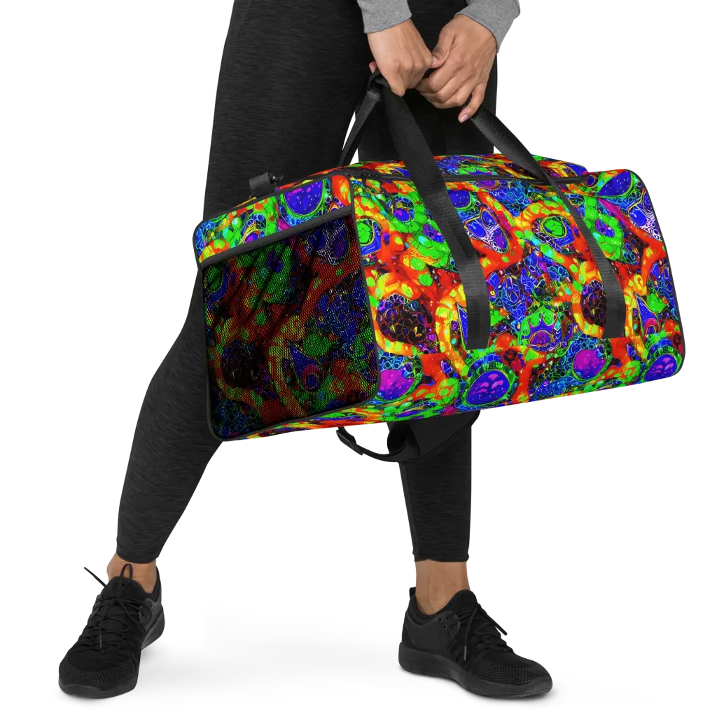 Vivid Labyrinth on Duffle Bag — Right Front