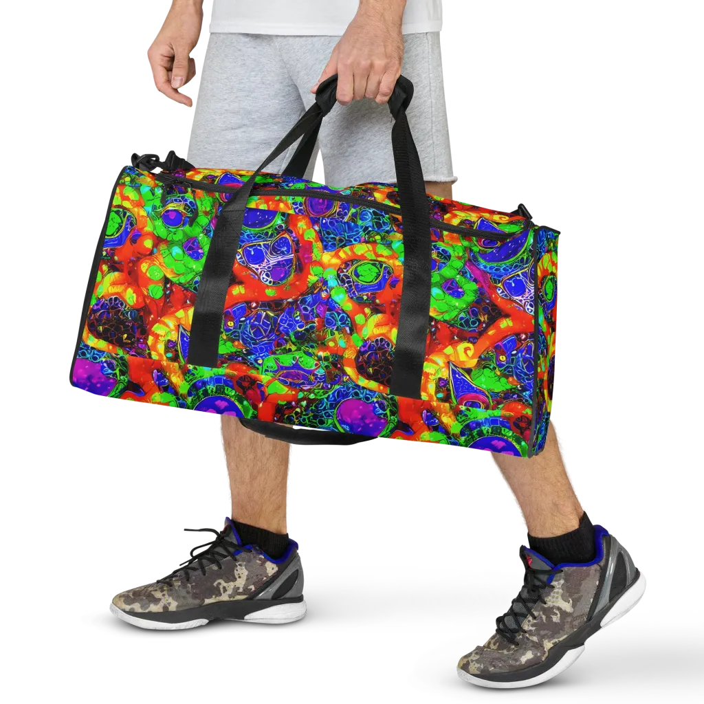 Vivid Labyrinth on Duffle Bag — Front