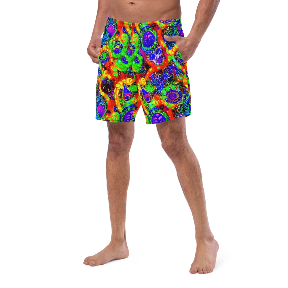 Vivid Labyrinth on Swim Trunks — Left Front