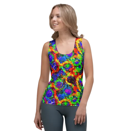 Vivid Labyrinth on a Women's Tank Top