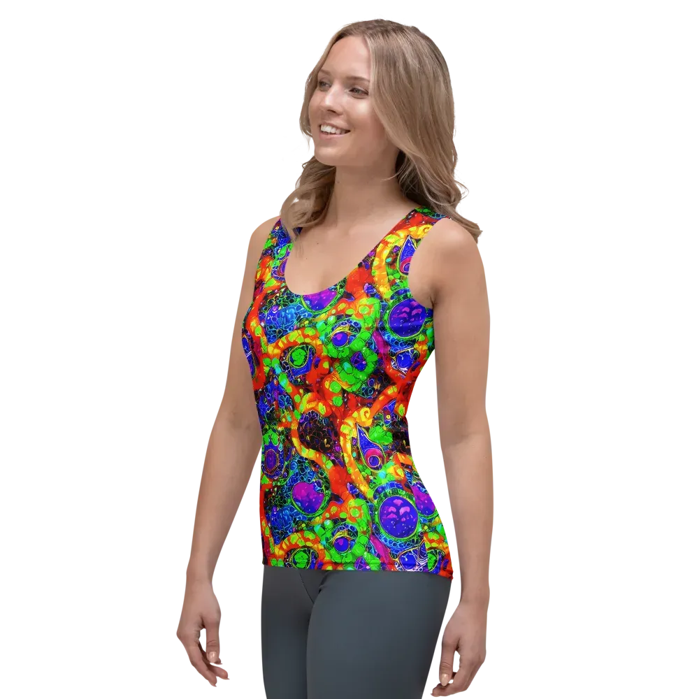 Vivid Labyrinth on Women's Tank Top — Left Front