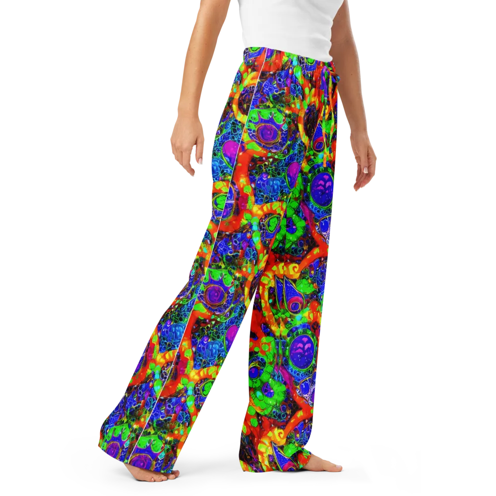 Vivid Labyrinth on Women's Pajama Pants — Right Front