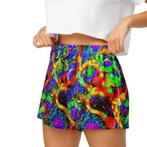 Vivid Labyrinth on a Women's Pajama Shorts
