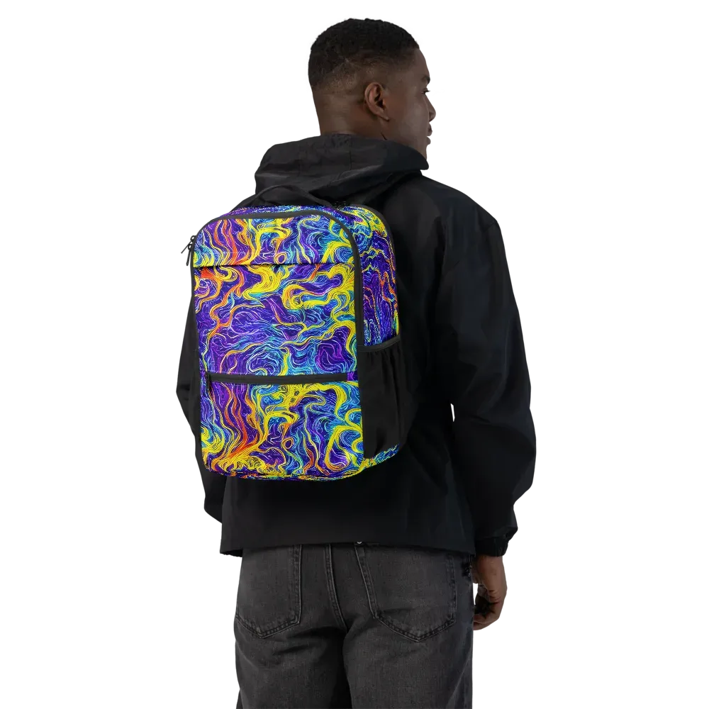 Saffron Storm on Utility Backpack — Back