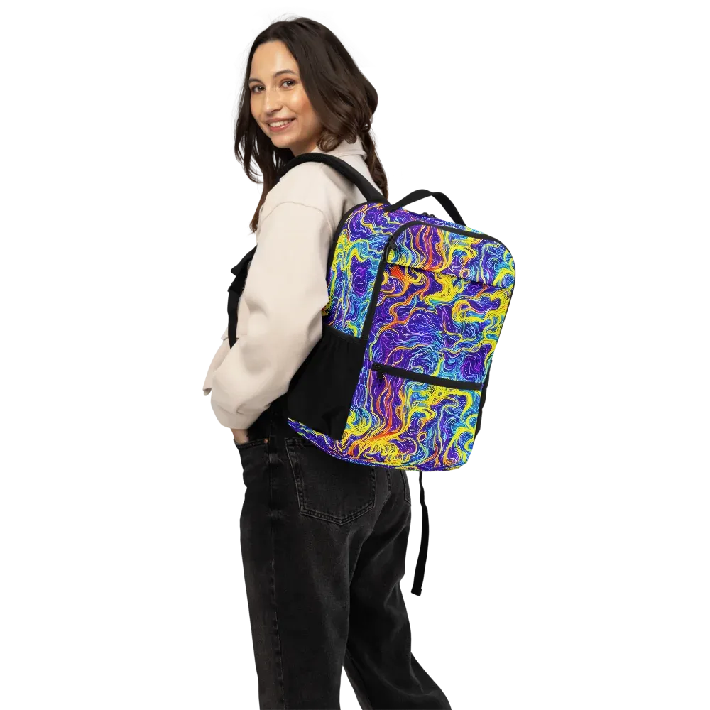 Saffron Storm on Utility Backpack — Back