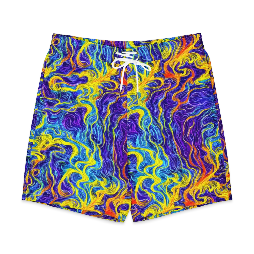Saffron Storm on Men's Board Shorts — Front