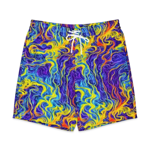 Saffron Storm on a Men's Board Shorts
