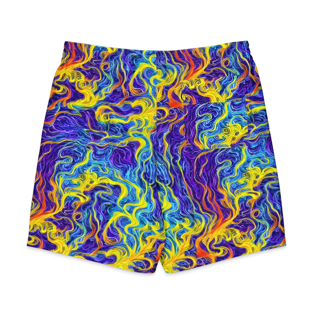 Saffron Storm on Men's Board Shorts — Back