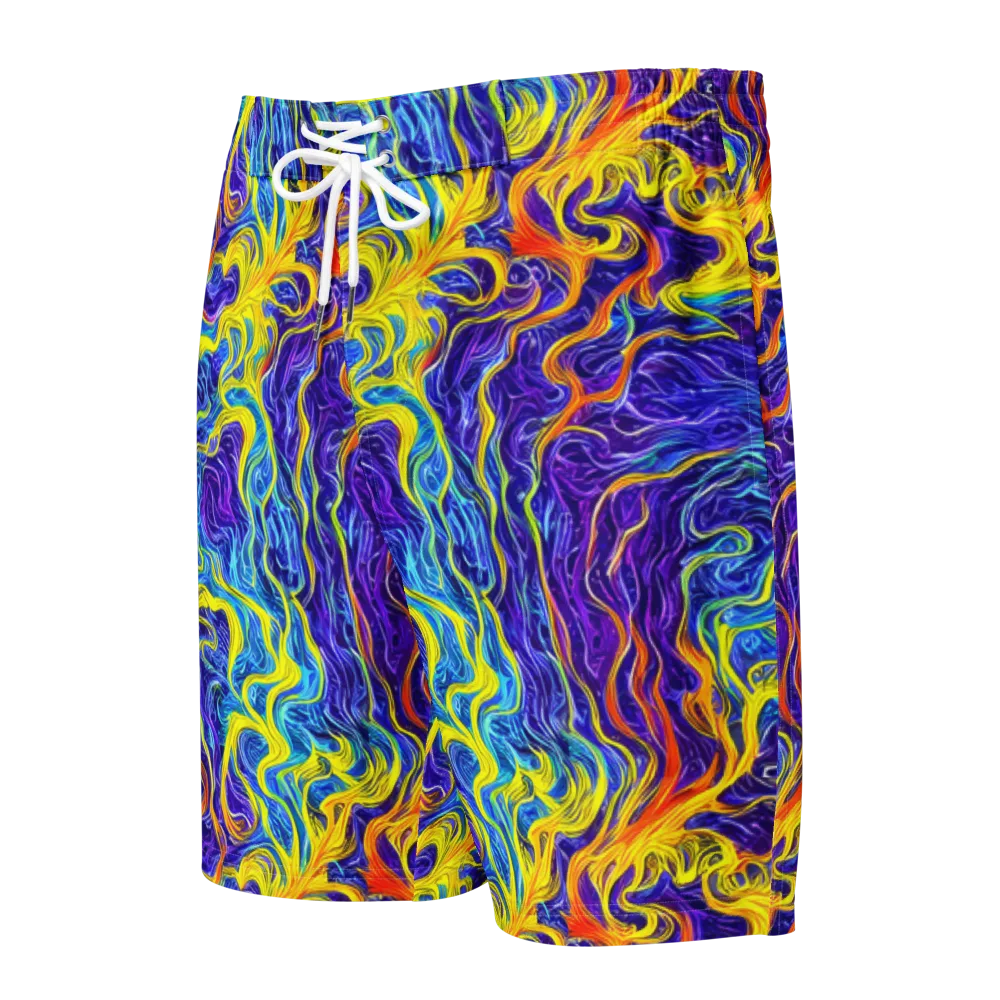 Saffron Storm on Men's Board Shorts — Front