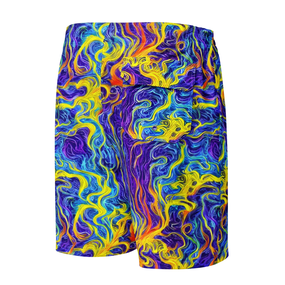 Saffron Storm on Men's Board Shorts — Back
