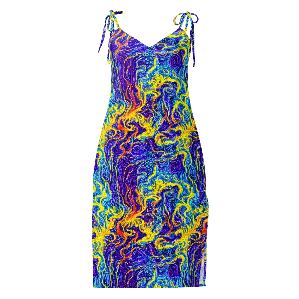 Saffron Storm on Slip Dress — Front