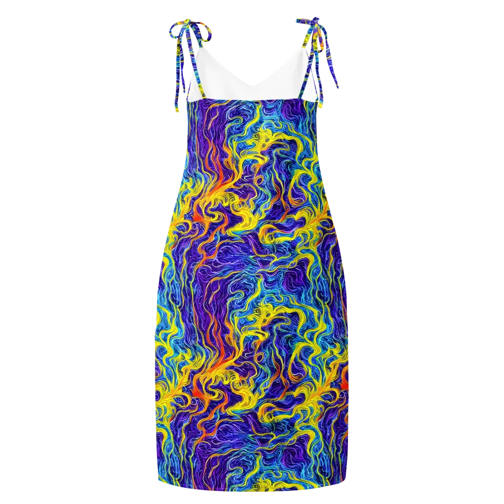 Saffron Storm on Slip Dress — Back