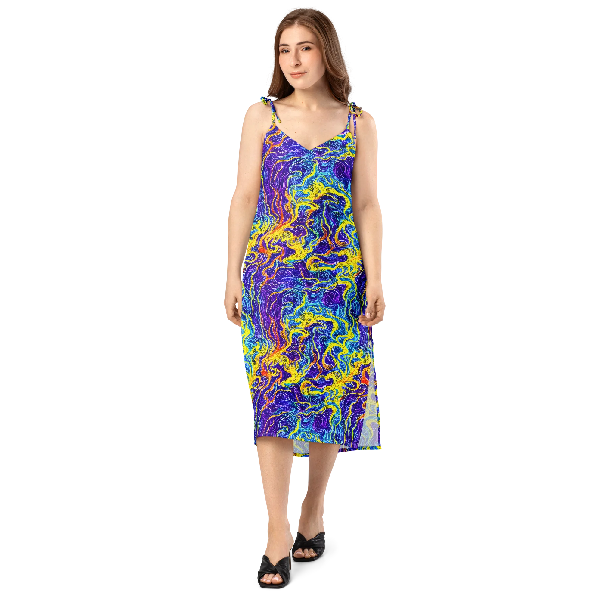 Saffron Storm on Slip Dress — Front