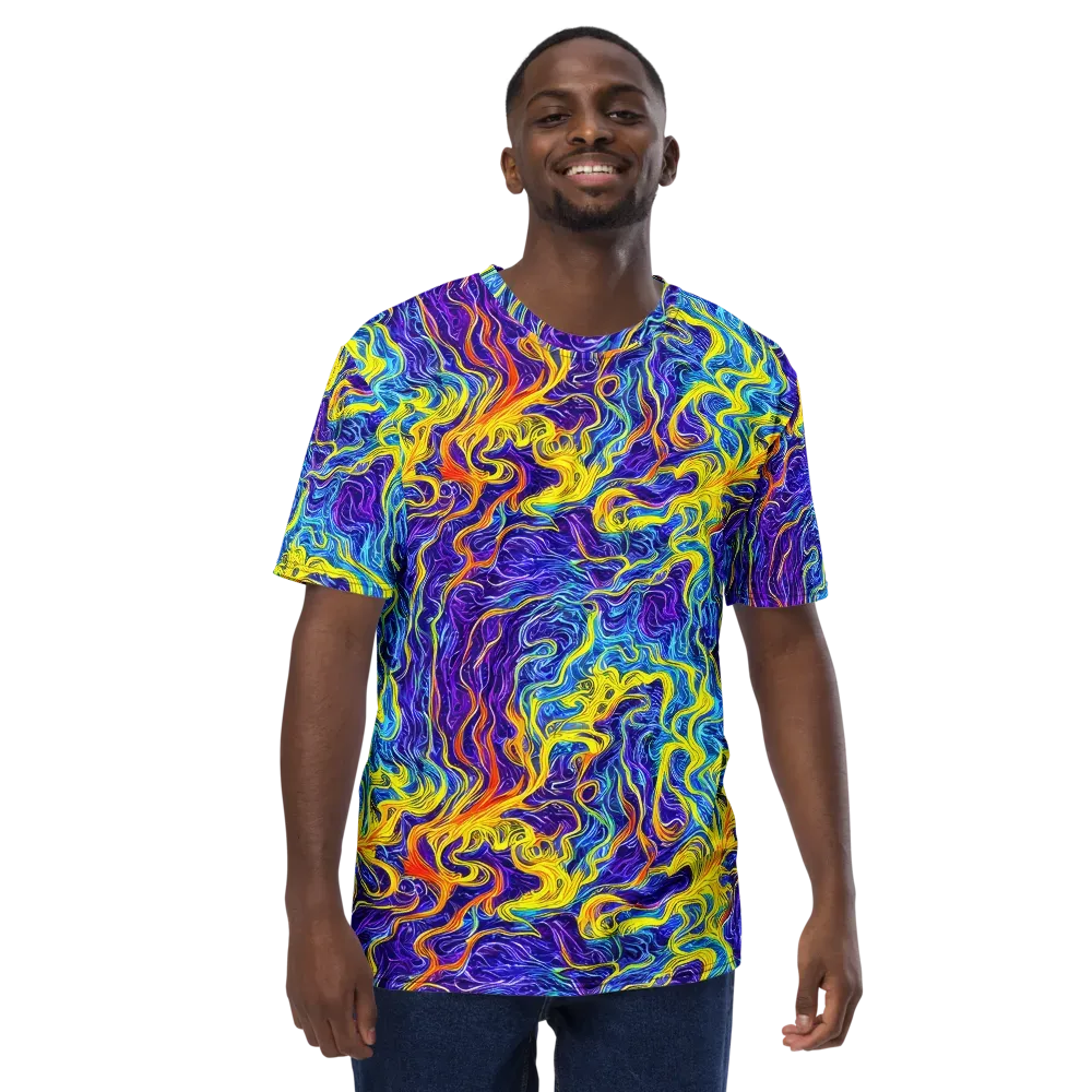 Saffron Storm on Men's Crew Neck T-Shirt — Front