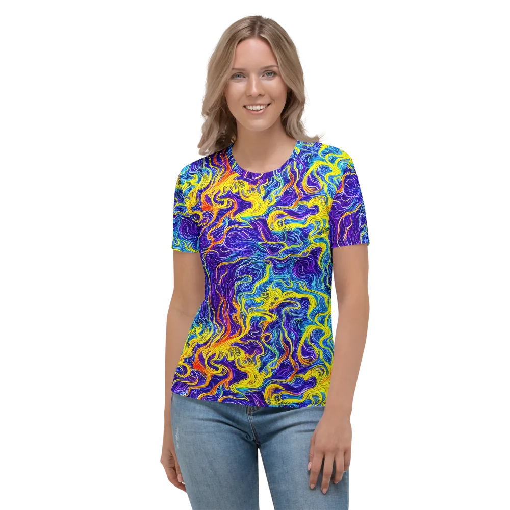Saffron Storm on Women's Crew Neck T-Shirt — Front