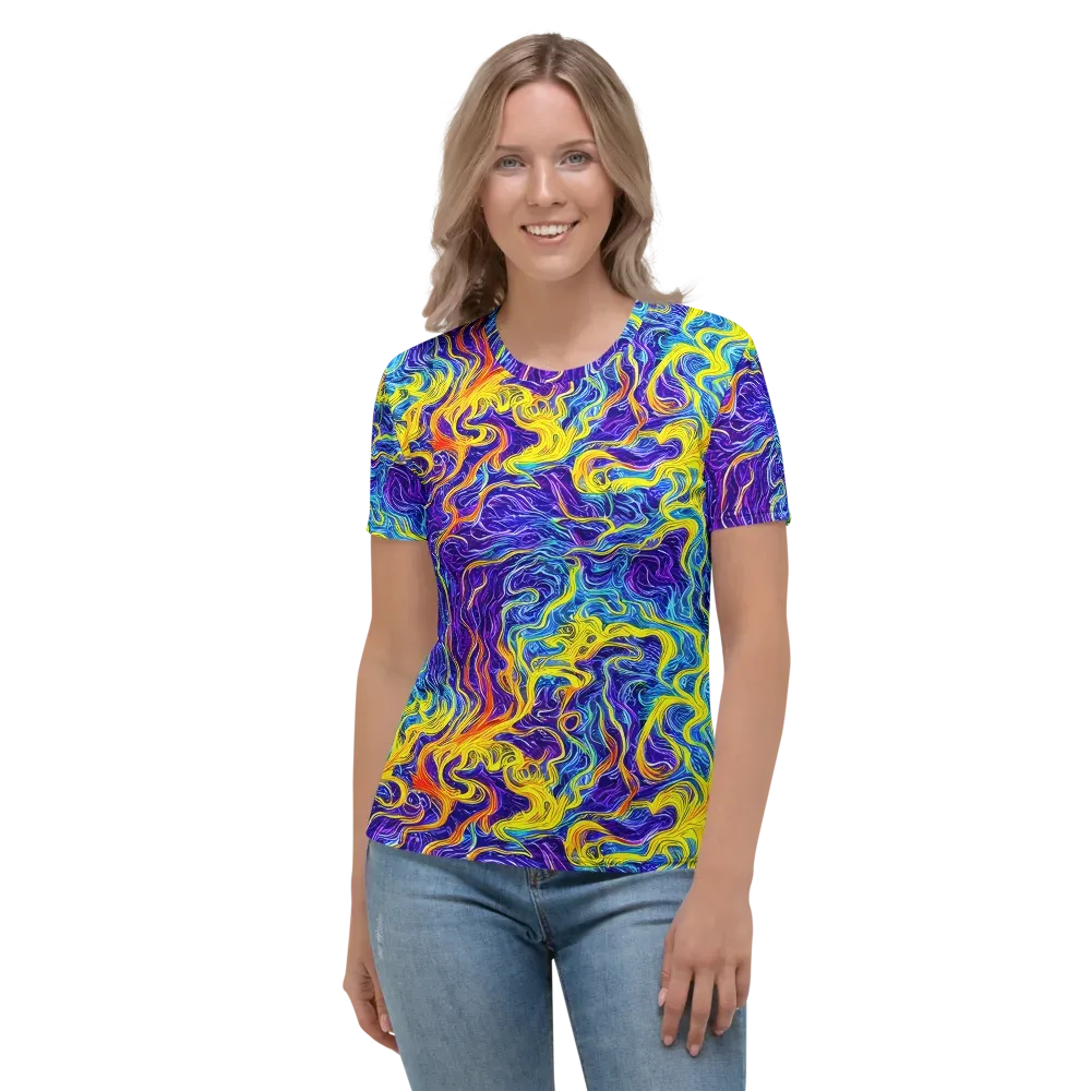 Saffron Storm on Women's Crew Neck T-Shirt — Front