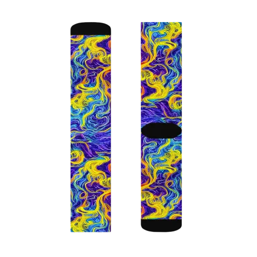 Saffron Storm on a Socks