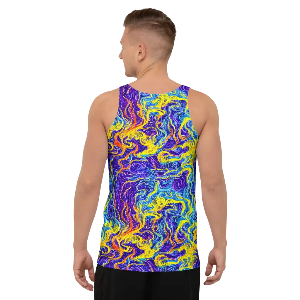 Saffron Storm on Men's Tank Top — Back