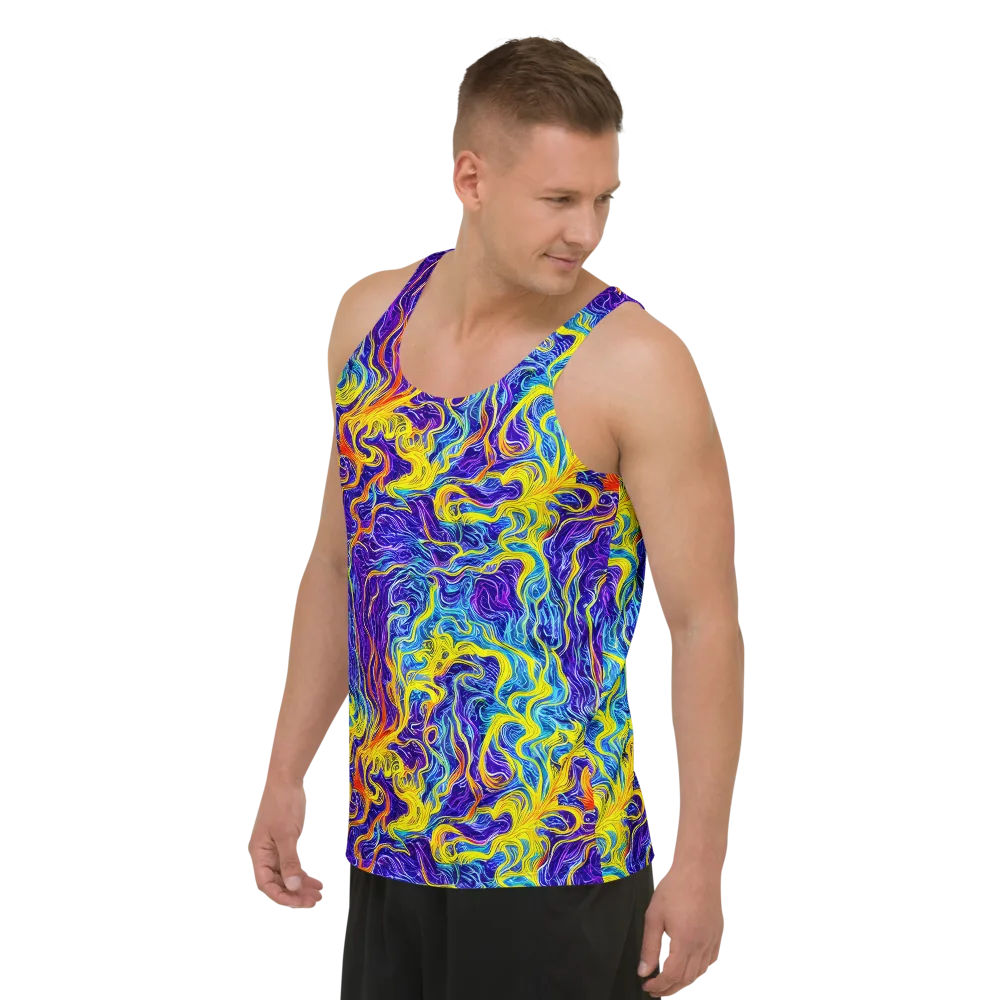 Saffron Storm on Men's Tank Top — Left Front