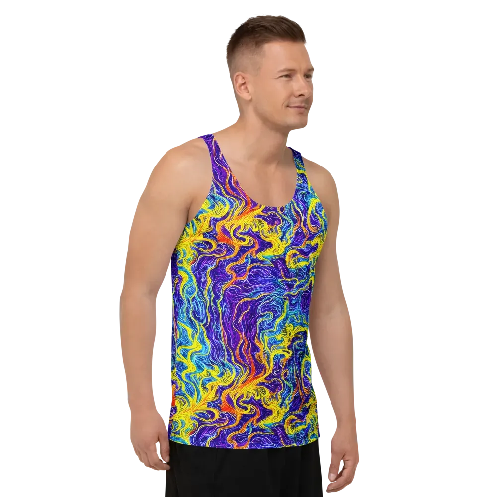 Saffron Storm on Men's Tank Top — Right Front