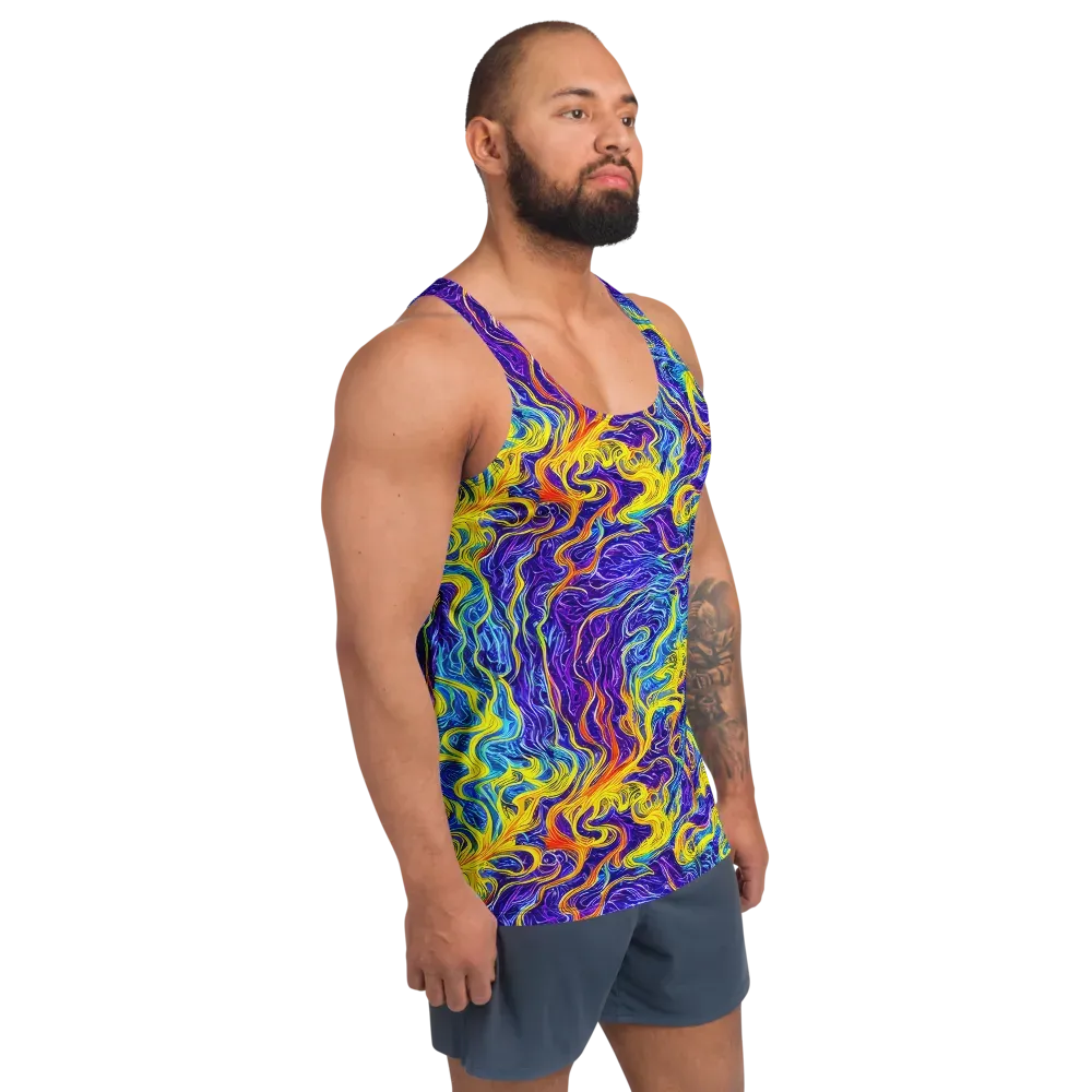 Saffron Storm on Men's Tank Top — Right Front