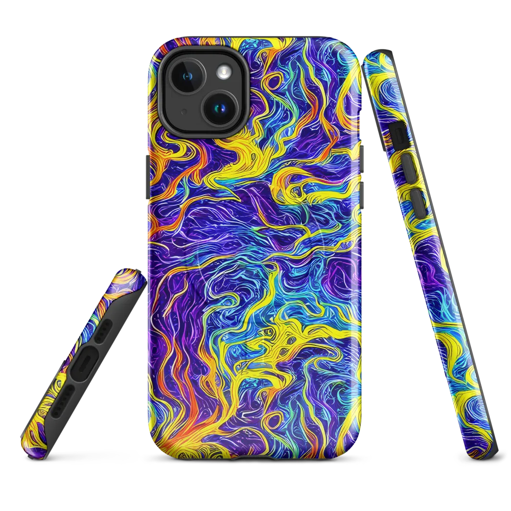 Saffron Storm on MagSafe Tough Case for iPhone® — Front