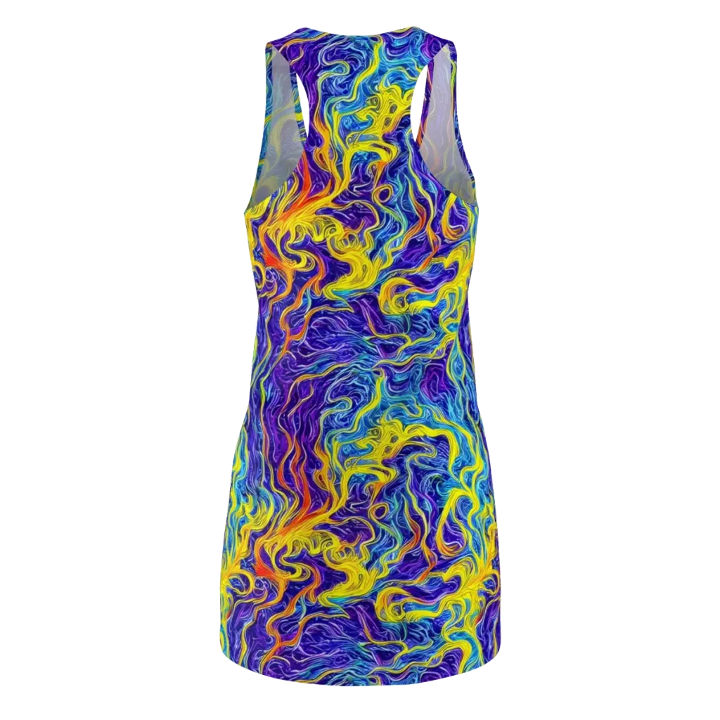 Saffron Storm on Racerback Dress — Back