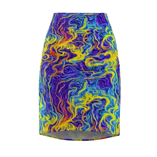 Saffron Storm on a Pencil Skirt