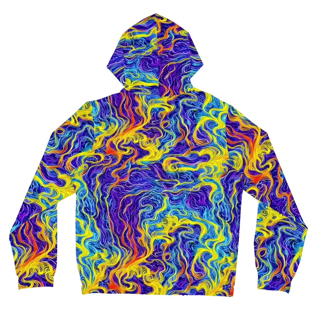 Saffron Storm on Women's Full-Zip Hoodie — Back