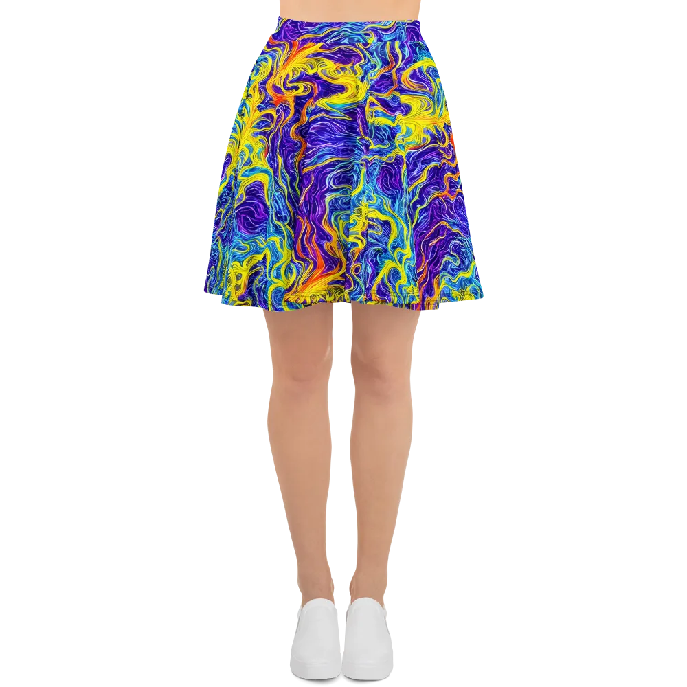 Saffron Storm on Skater Skirt — Front